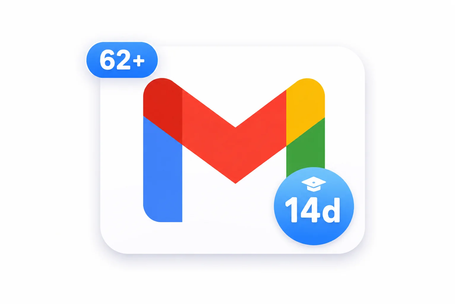 Gmail edu 14 days with Gmail Address . 62 services Activated