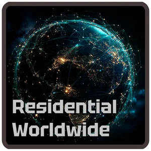 Location de proxys résidentiels avec un mélange de pays (monde entier), rotation toutes les 2 minutes