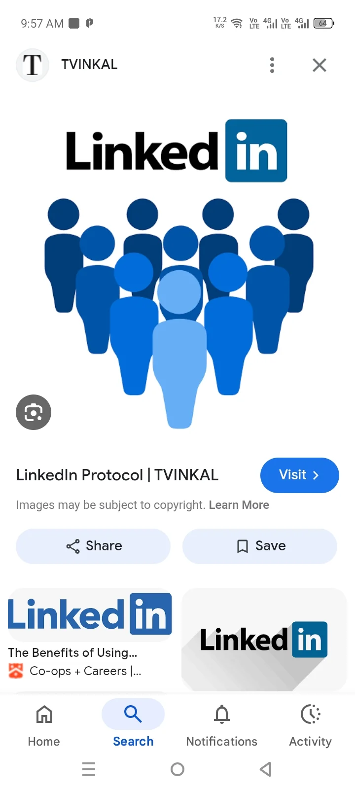 ताज़ा LinkedIn खाता