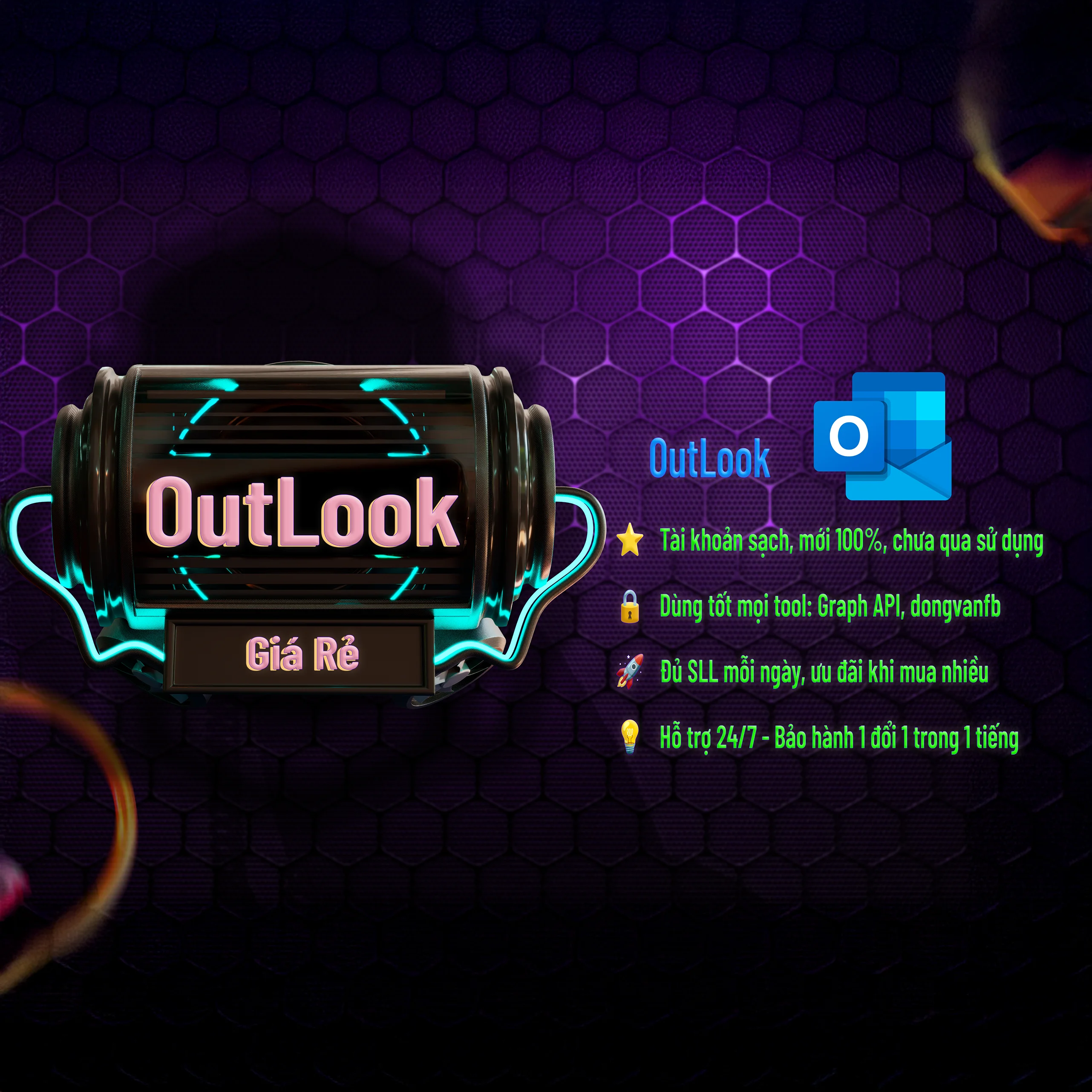 Outlook Mail | Cheap Factory Price | Facebook TikTok Instagram | 1-1 Warranty