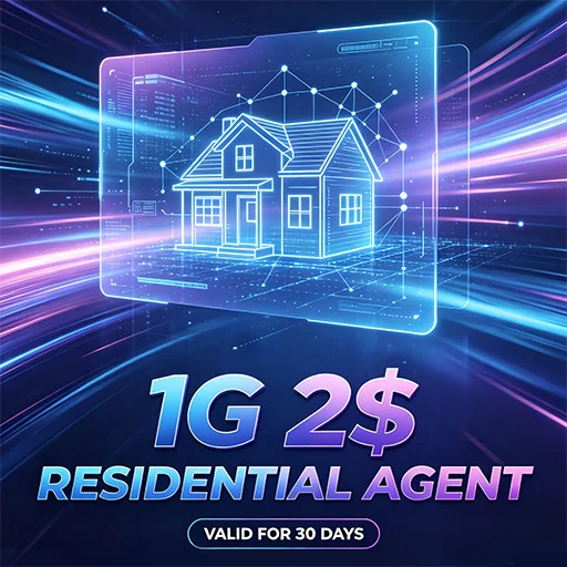 Residential Proxy, 1 GB, 30 days