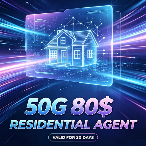 Residential Proxy, 50 GB, 30 days