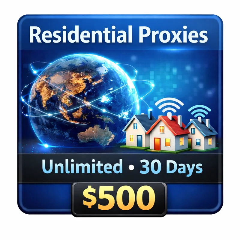 Proxies Residenciales Tráfico Ilimitado – Acceso de 30 Días