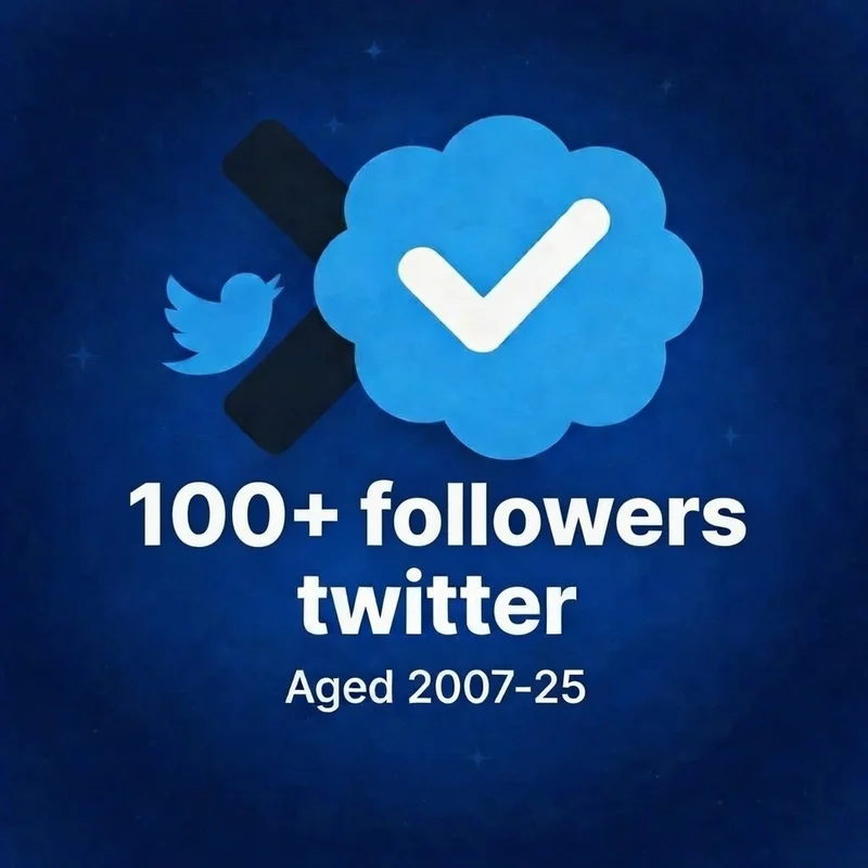 Twitter 100-500 REAL followers [GMX+2fa]
