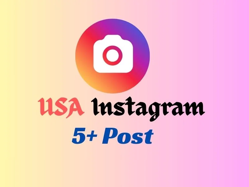 ✅USA Instagram With 5 Post ✅