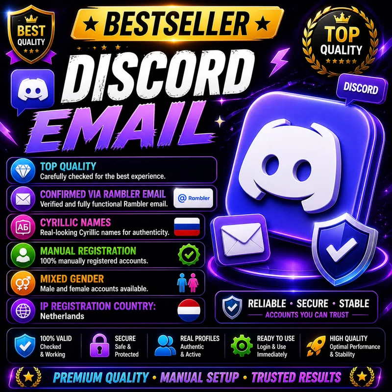 🔥 Discord-Konten 💎 Rambler-verifiziert 📧 NL-IP 🇳🇱 Hohe Qualität ⚡