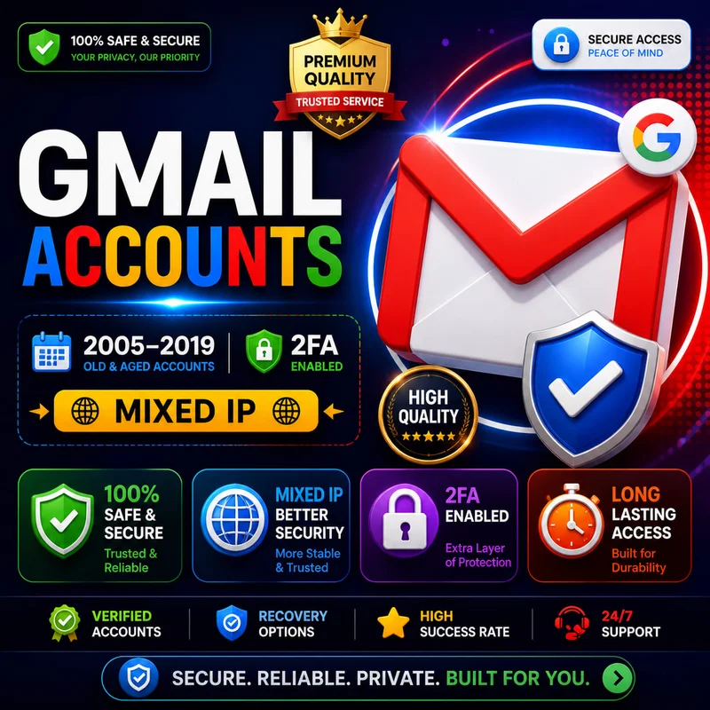 🔵📧 GMAIL-KONTEN (2005–2019) 📅 🔒 2FA AKTIVIERT ⚡ 🌐 GEMISCHTE IP 🛰️