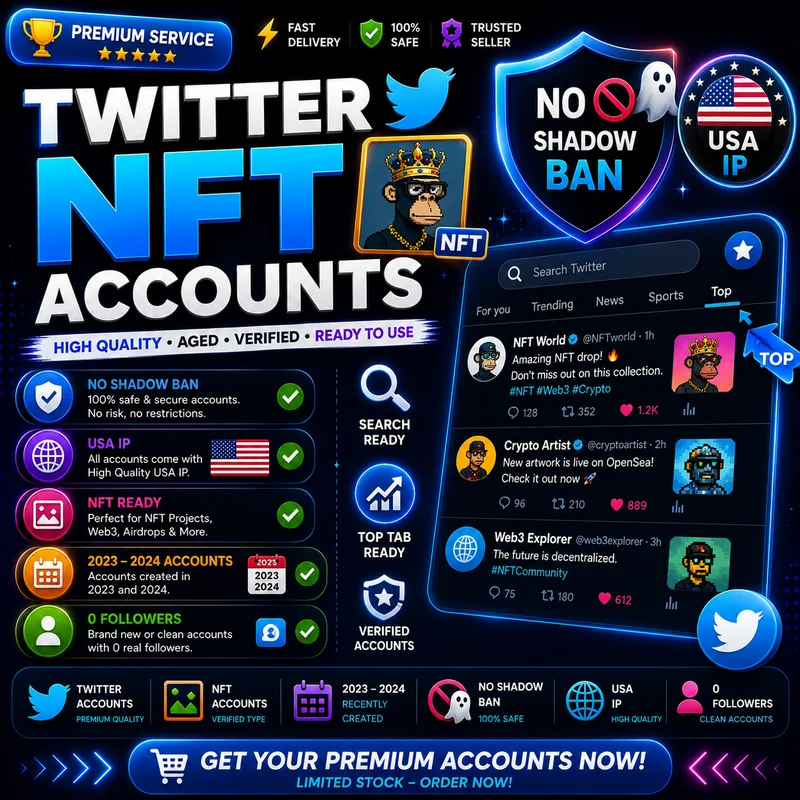 🏆 تويتر 🐦 حسابات NFT 🖼️ 2023–2024 🗓️ بحث 🔎 علامة تبويب الأعلى 📈 لا 🚫 حظر ظل 👻 ⛔ آي بي أمريكا 🇺🇸 🌍 0️⃣ متابعين 👥