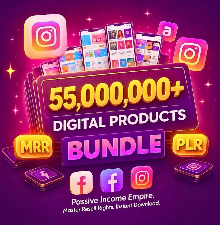 5500万+ PLR MRR 数字产品超级合集 | 可转售电子书、课程与模板 | 数字下载